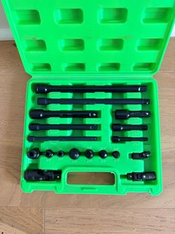 18PCS Impact Socket Extension Bar Set Ratchet Adapters Universal Joints Automotive Repair Tool NEW
