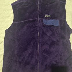$75 Patagonia Re-tool Fleece Vest Purple Size Medium