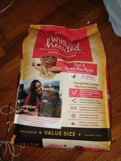 Dog Supplies/
Dog Food/
Dry Dog Food & Kibble
WholeHearted All Life Stages Beef and Brown Rice Recipe Dry Dog Food, 45 lbs.