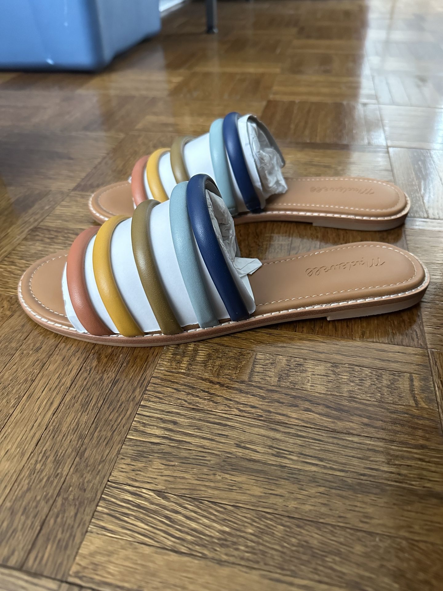 Madewell Addie Slide Sandals Leather Size 10 NIB for Sale in New