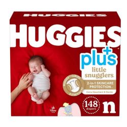 Brand New NEWBORN Huggies 148ct