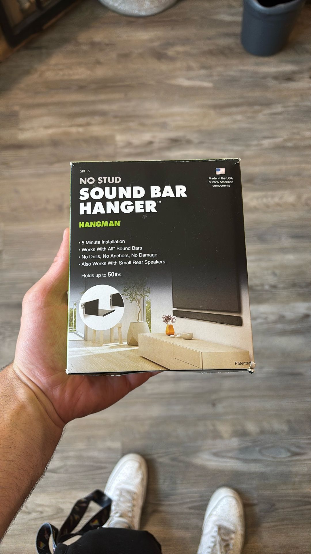 No Stud Sound Bar Hanger