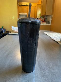 Starbucks Black Cold Cup Tumbler with Straw