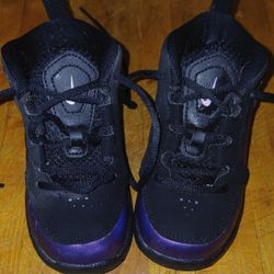 Kids NIKES Black And Purple 