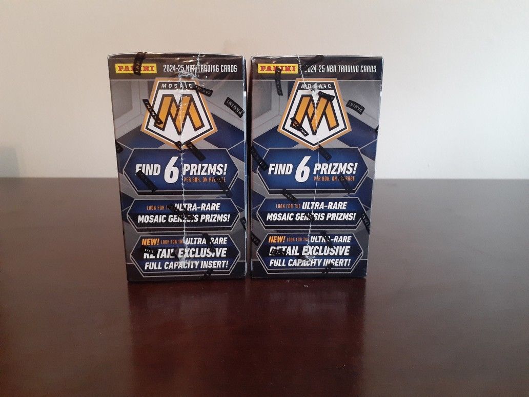 $35 FOR BOTH 2 24-25 Panini Mosaic Basketball Blaster Boxes