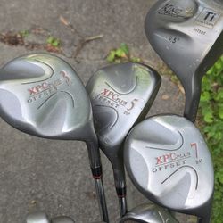 Golf Set For Starters. All Are Offset To Reduce Slicing The Ball