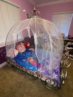 Princess full size bed with mattress