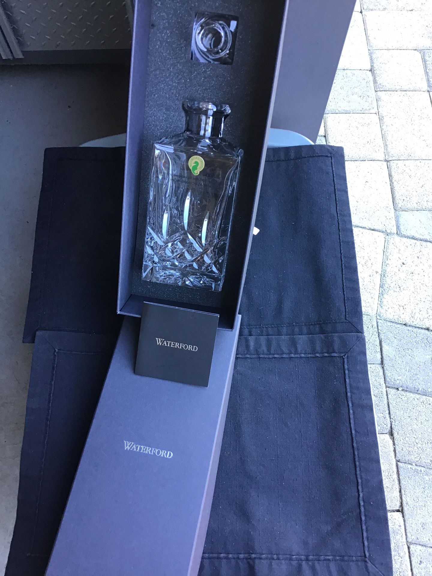 Waterford Lismore Whiskey Crystal Decanter