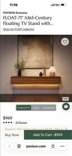 Povison Floating TV Stand