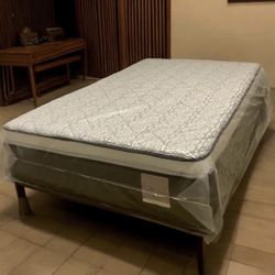 Full Size Mattress Pillow Top 14 Inches Excellent Comfort New From Factory With it’s Plastic Available in All Size Delivery Same Day