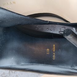 Stiletos Black Leather Size 11 B Cole Haan Like New