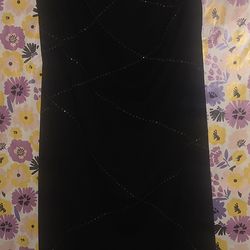 Rhinestone sparkle backless dress