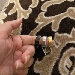 Mens Fashion Stainless Steel Wedding Band Size 9/10