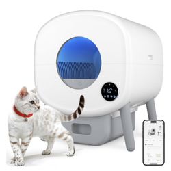 🐱🐱❤️❤️ Large Self Cleaning Cat Litter Box, White
