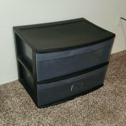 BLACK 3 DRAWER PLASTIC STERILITE DRESSER ORGANIZER STORAGE BIN DRESSER CABINET SIDE TABLE