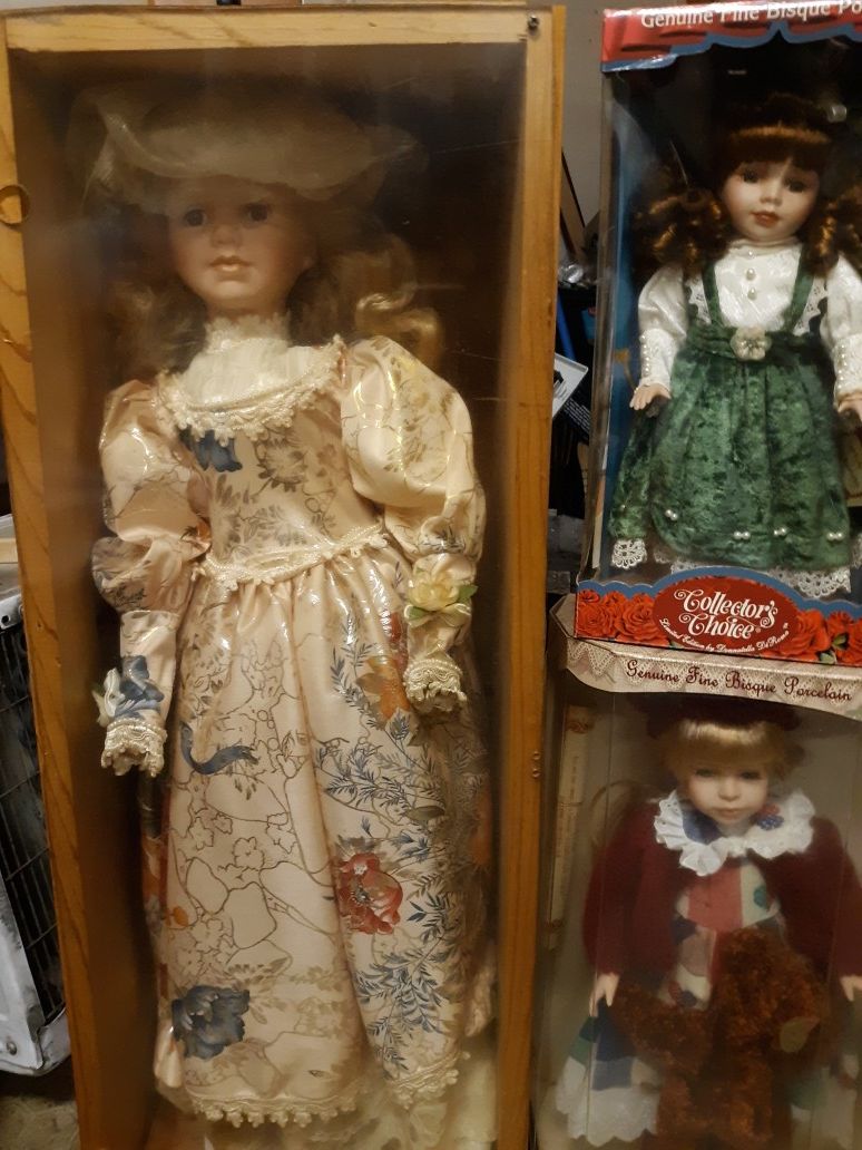 Antique dolls brand new in the box