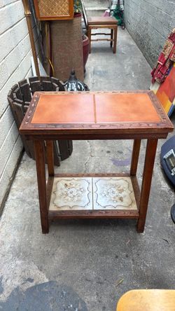 Antique unique size Table 18 wide 10 deep 23 tall