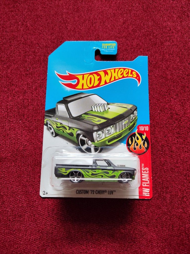 Hot Wheels '72 Chevy Luv 1:64 Scale Die-Cast Truck - Yellow Custom (HW Hot Trucks) - View #8