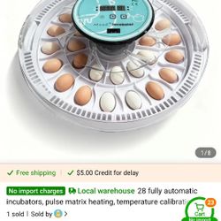 28 Egg chicken incubator