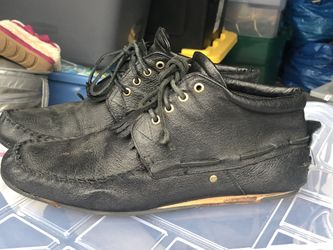 Saratoga Men’s Black Leather Dress Shoes Size 12