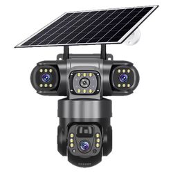 Solar surveillance camera