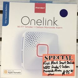 First Alert Smart Onelink Wi-Fi Smoke & Carbon Monoxide Alarm New 