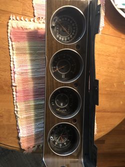 E Body 1970 Cuda ralley instrument cluster