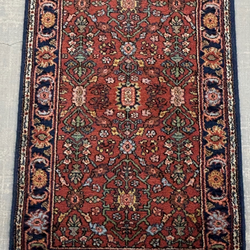2.6x4.3ft Blue Karastan w/Fringes