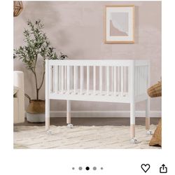 Babyletto gelato, portable bassinet, white / natural greenguard, gold certified