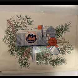 Vintage Mets Xmas Card
