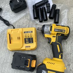 Powerful 20V Impact Wrench – 2 Batteries Included – Great Deal $40 