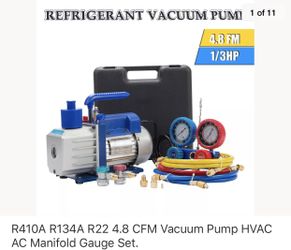HVAC pump and gauges- brand new
