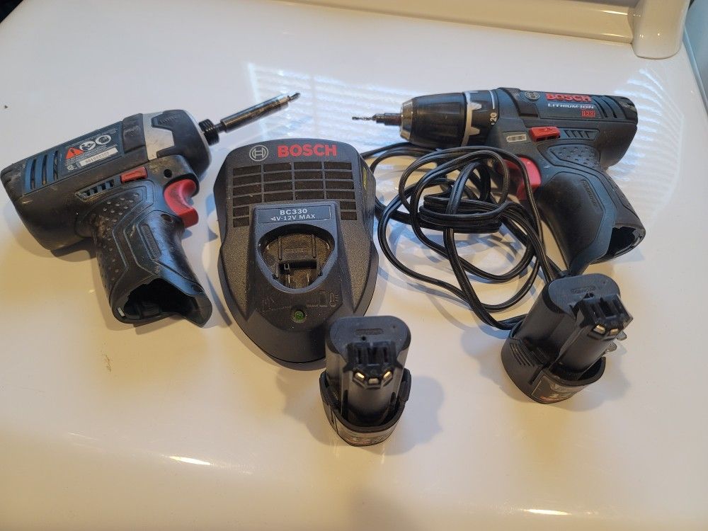 Bosh 12v Drill Driver Impact Set