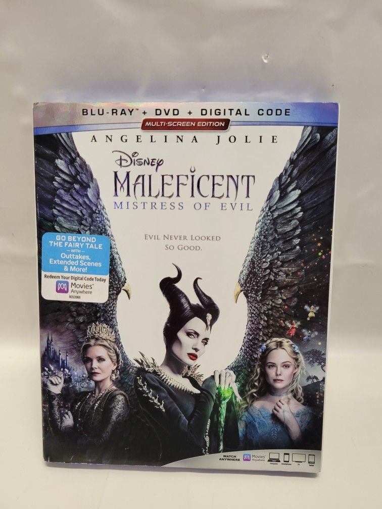 Disney Maleficent Blu Ray DVD 