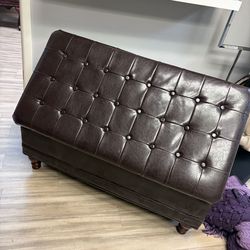 Leather ottoman 4” x 2”