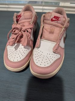 Girls pink and white Nikes