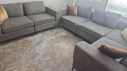 Large 7-seat L-shaped sectional sofa from Wayfair.