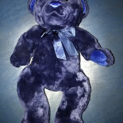 Stuffed Plush Blue Soft Teddy Bear 15"