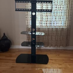 Tv stand With 3 Tier Shelves