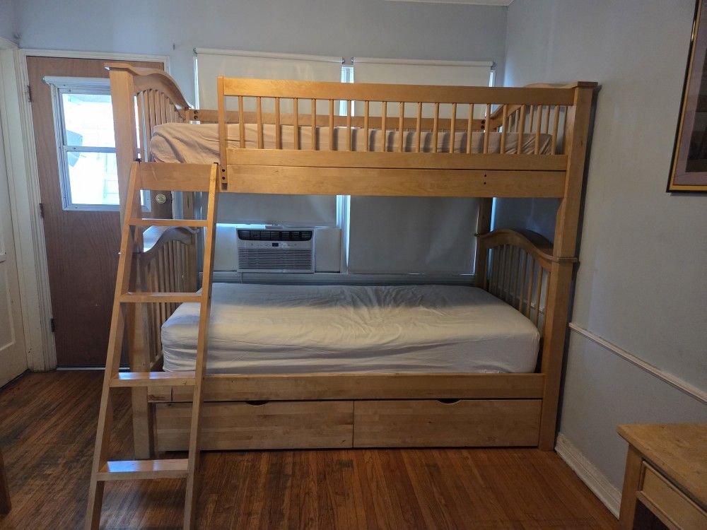 Twin Hard Wood (BIRCH) Bunk Bed