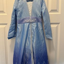 Elsa Frozen Costume Dress, Child Small 3-6 Years Old