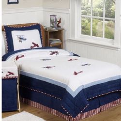 New Jojo Aviator Boys Kids Twin Room Bedding Set 
