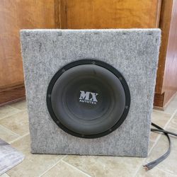 1 0" Subwoofer, 2+2 Ohm, Power Handling-500 Watts
Dual Stacked 60 Oz Magnets,2" Black Anodized Voice
Coil With Box.