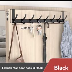 8 Hooks Door Hanger, Over The Door Hooks, Wall Mounted Coat Rack for Hanging Clothes Hat Towel，household Wall hanging