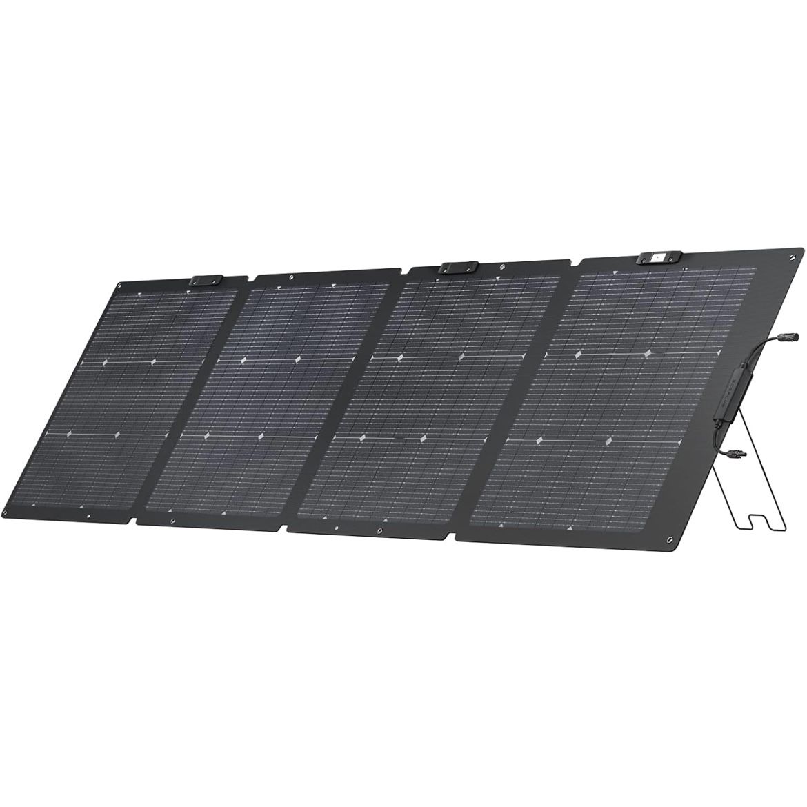 EF ECOFLOW 220W Portable Solar Panel, Bifacial Design Up to 25% Conversion Efficiency N-Type Solar Cell, with Adjustable Kickstand, IP68 Waterproof, F