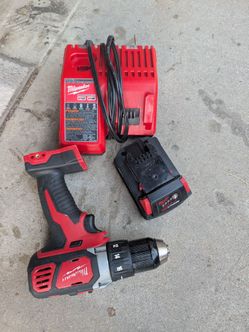 Milwaukee Drill, battery and charger