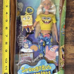 NEW SpongeBob Barbie Doll box is not in good condition (see pics) Just $15