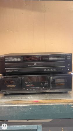 SONY 5 DISC CD changer and dual cassette player