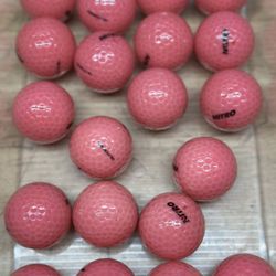 Pink Crystal Golf Balls