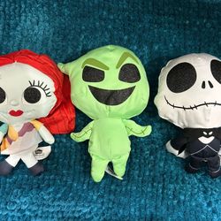 Disney Doorables The Nightmare Before Christmas Plush Complete Set Of 3 